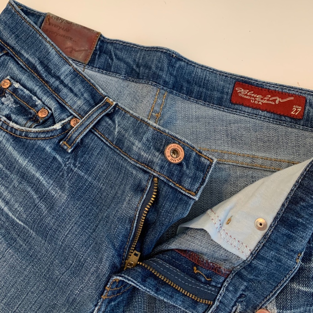 👖 Blue 2 Cropped Jeans - Picture 4 of 13